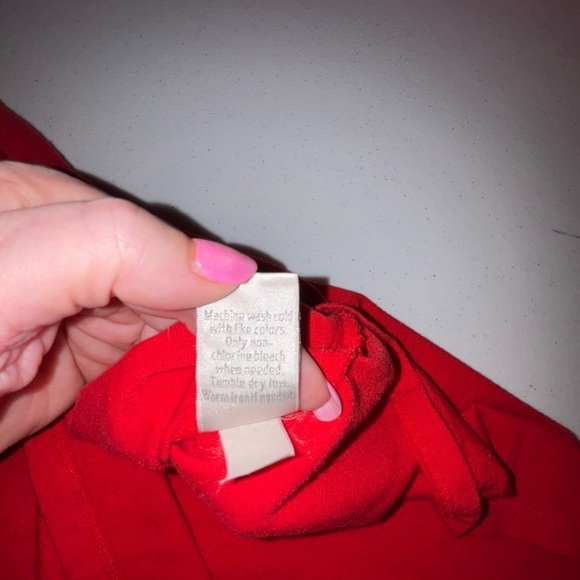 LC Lauren Conrad Red and Orange Midi Dress - Picture 5 of 9